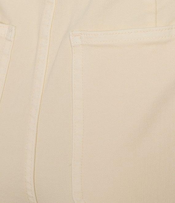 John Mark Wide Leg Four Pocket Fringe Hem Jeans Product Image