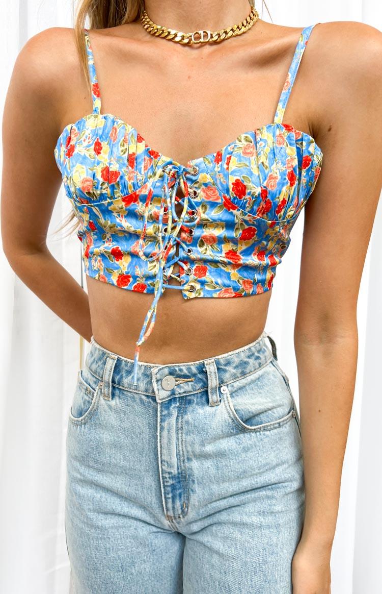 Cressida Corset Blue Print Baby Product Image