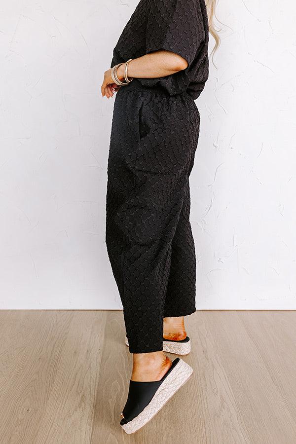 Martinis In Manhattan High Waist Jacquard Pants Curves Product Image