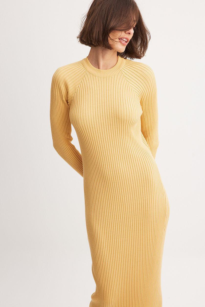 Knitted Ribbed Maxi Dress Product Image