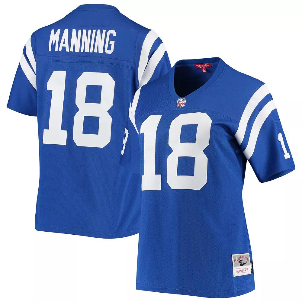 Women's Mitchell & Ness Peyton Manning Royal Indianapolis Colts 1998 Legacy Replica Jersey,  Product Image