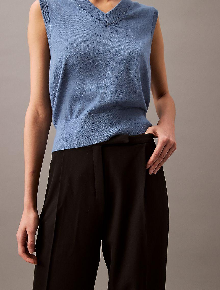 Soft Crepe Pleated Trouser Product Image