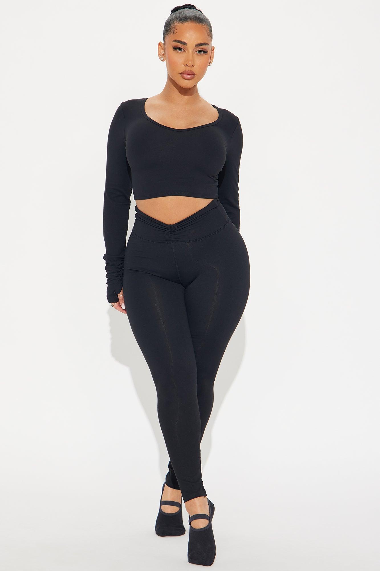 Barre Baddie Super Soft Active Top - Black Product Image