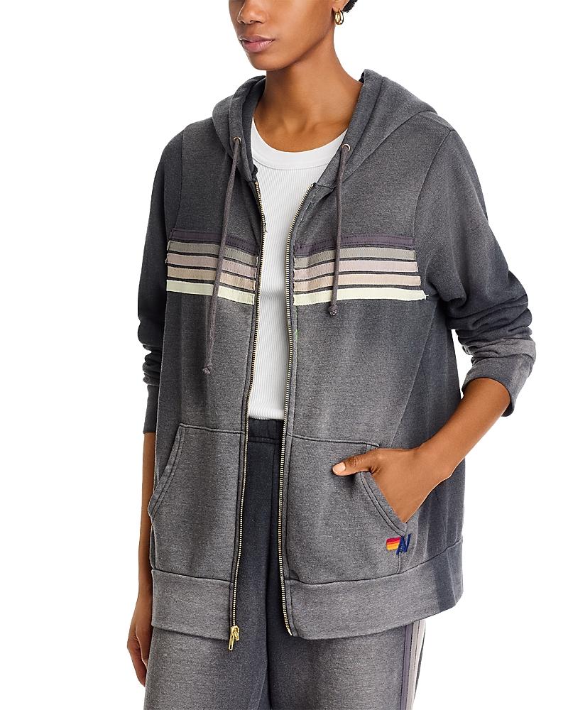 Aviator Nation Rainbow Stripe Hoodie Product Image