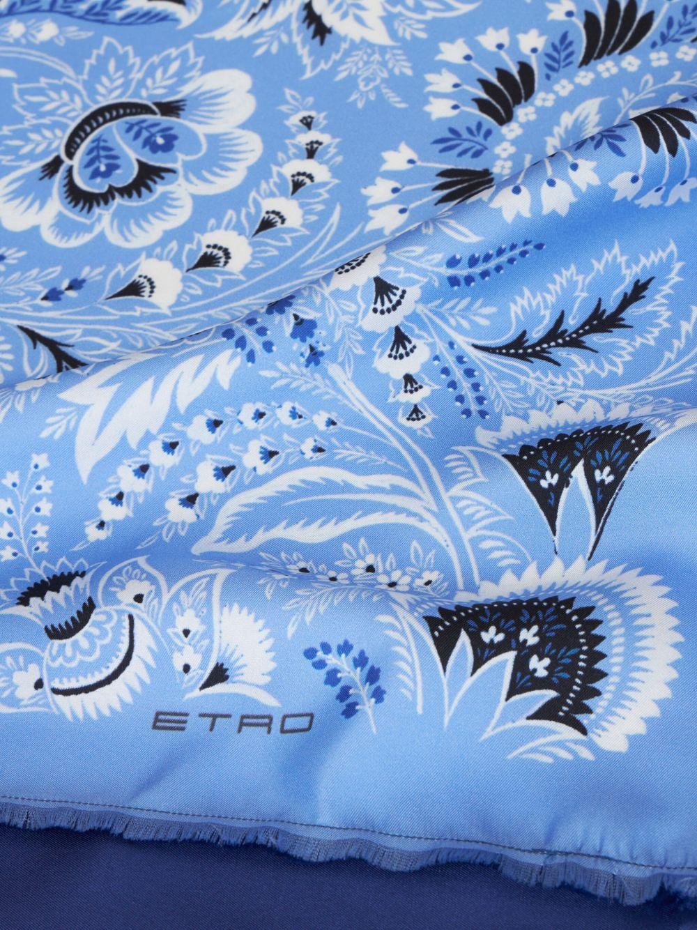 paisley-print silk scarf Product Image