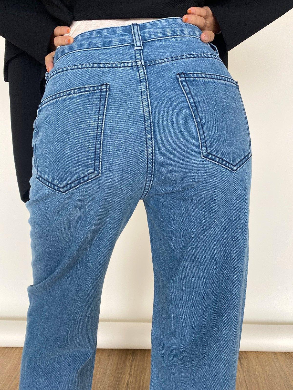 Art Abstract Lines Drawing Boyfriend Jeans Product Image