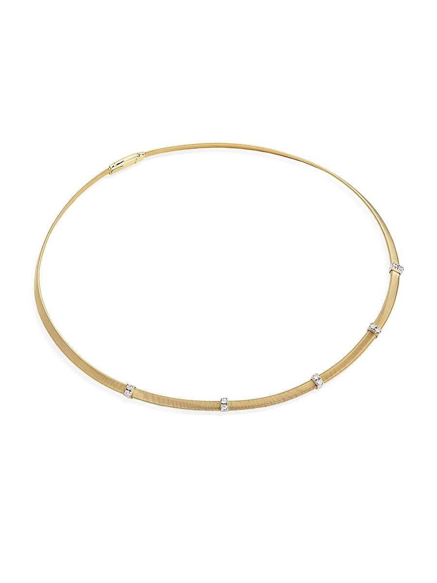 Womens Masai Two-Tone 18K Gold & 0.3 TCW Diamond Collar Necklace Product Image