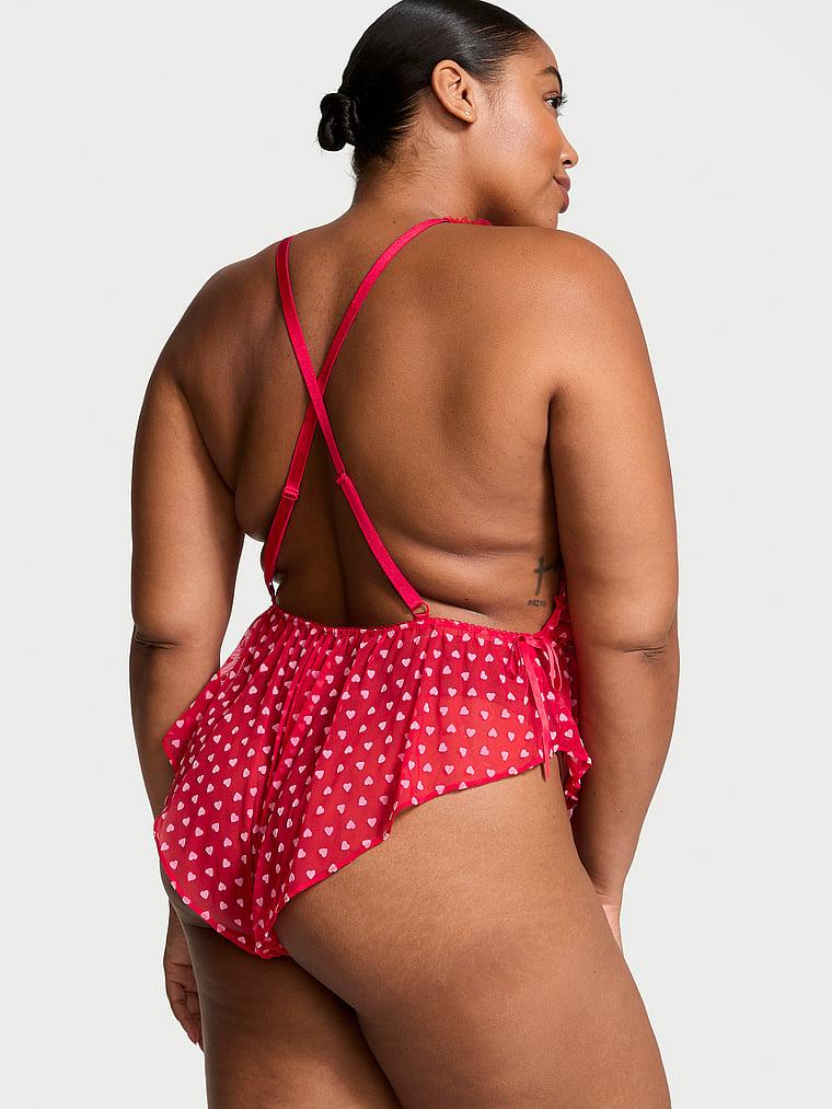 Tease Heart Mesh Romper Product Image