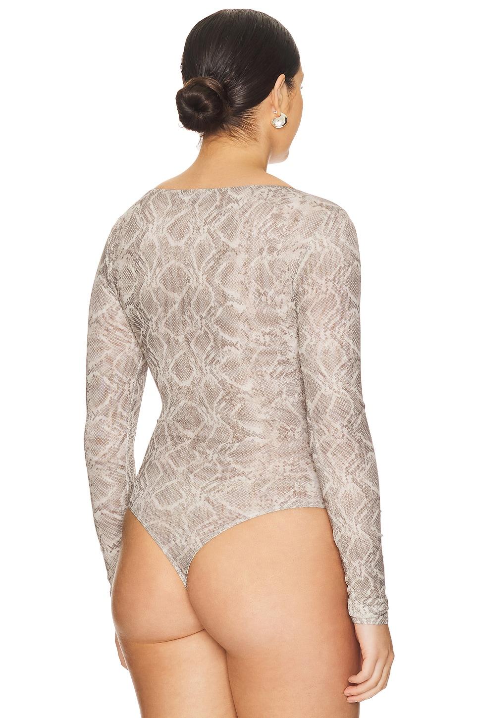 Mesh Boatneck Bodysuit Good American Product Image