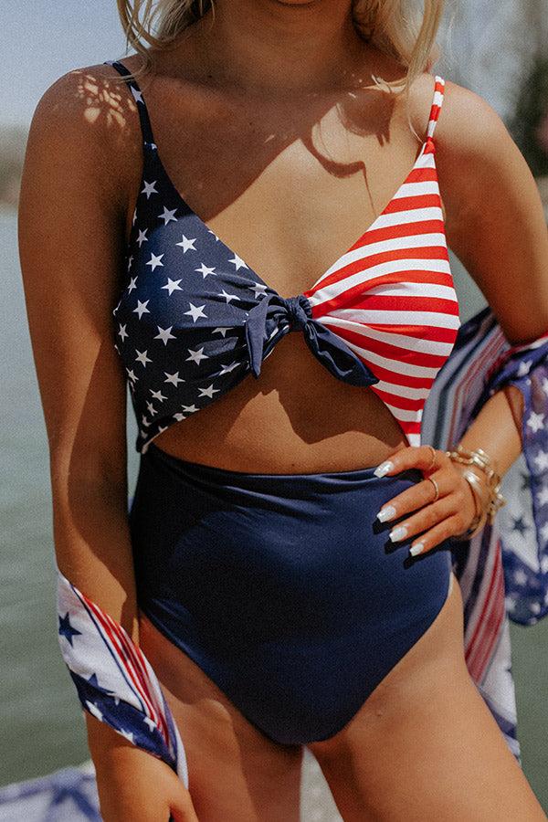 Stars, Stripes, And Everything Nice One Piece Swimsuit Product Image