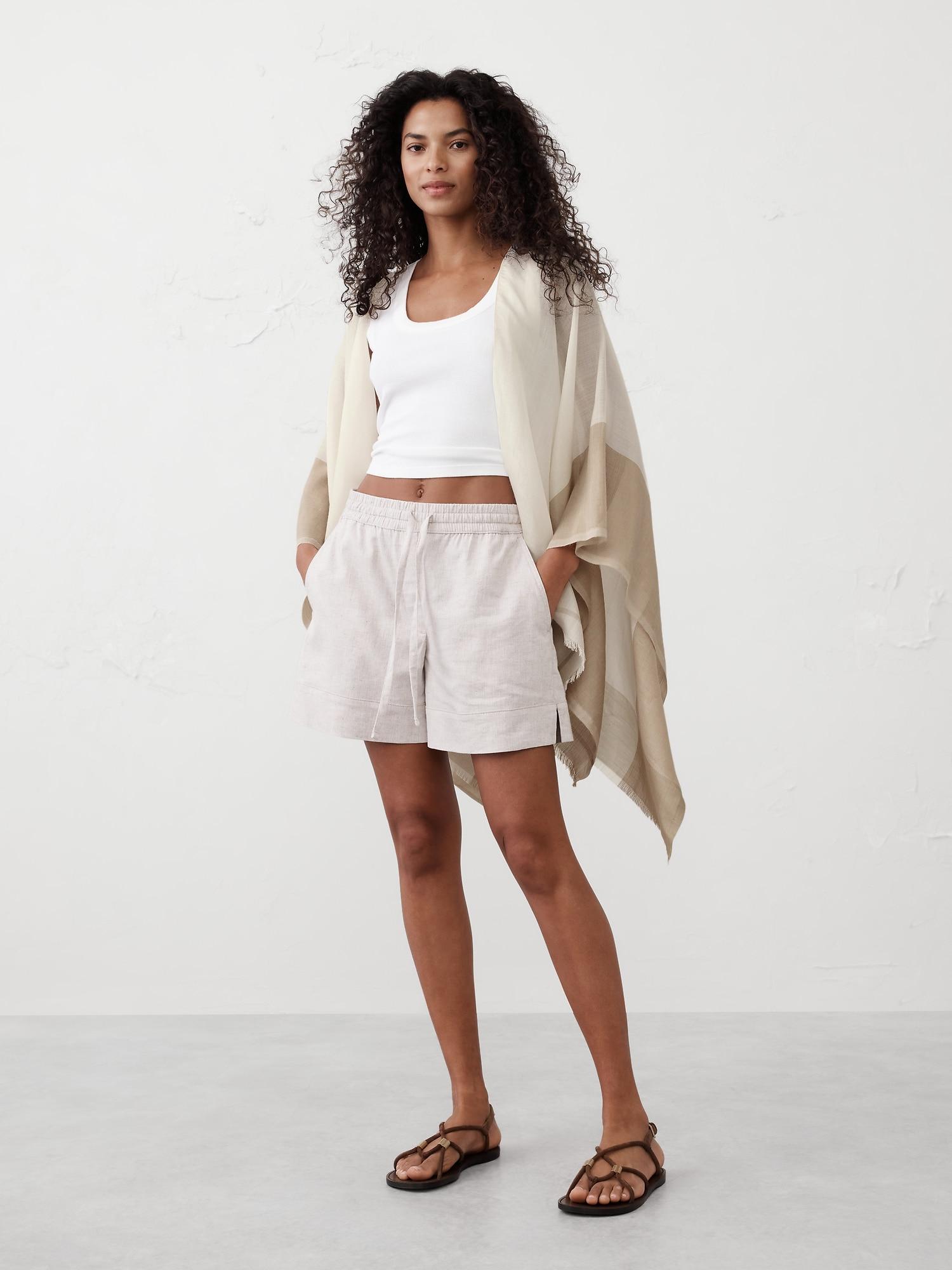 Silk-Ramie Poncho Product Image