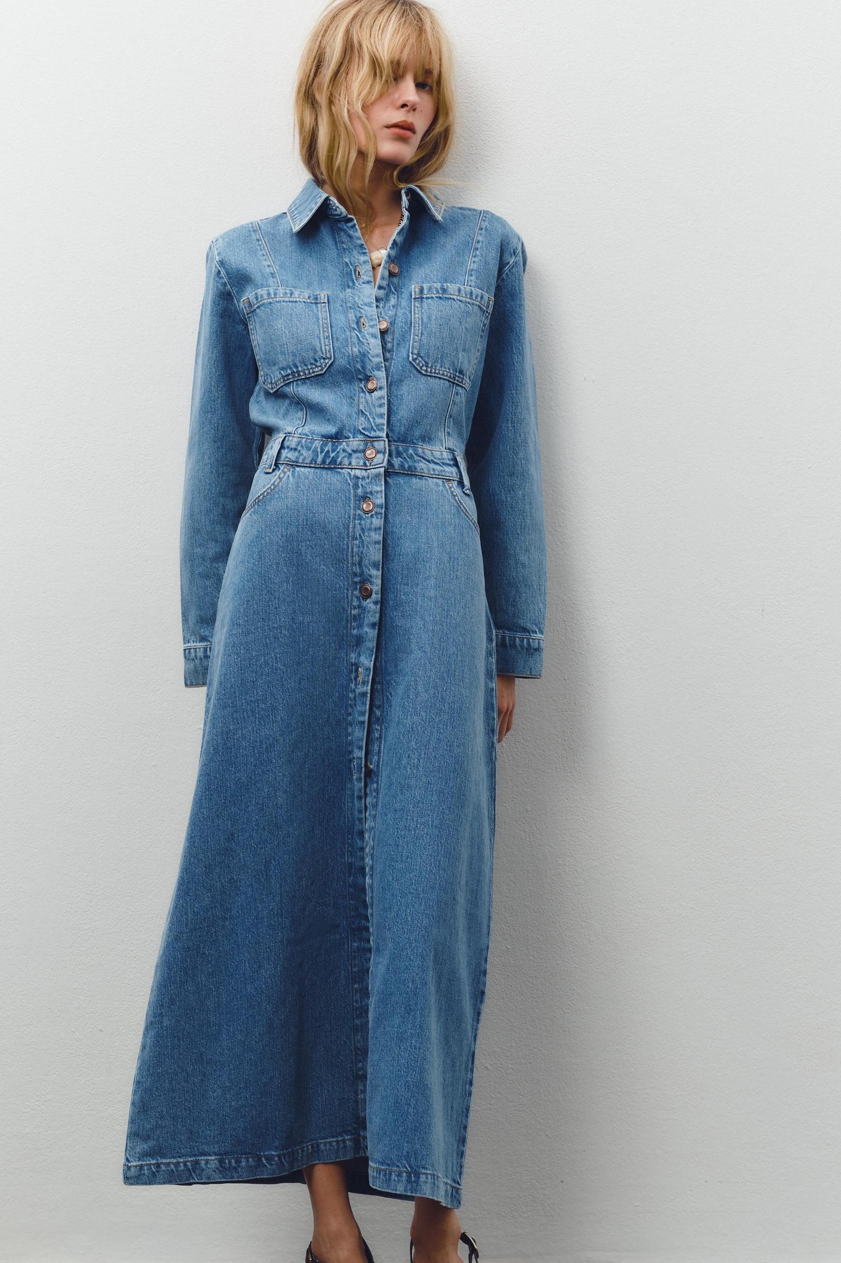 Z1975 LONG DENIM DRESS Product Image