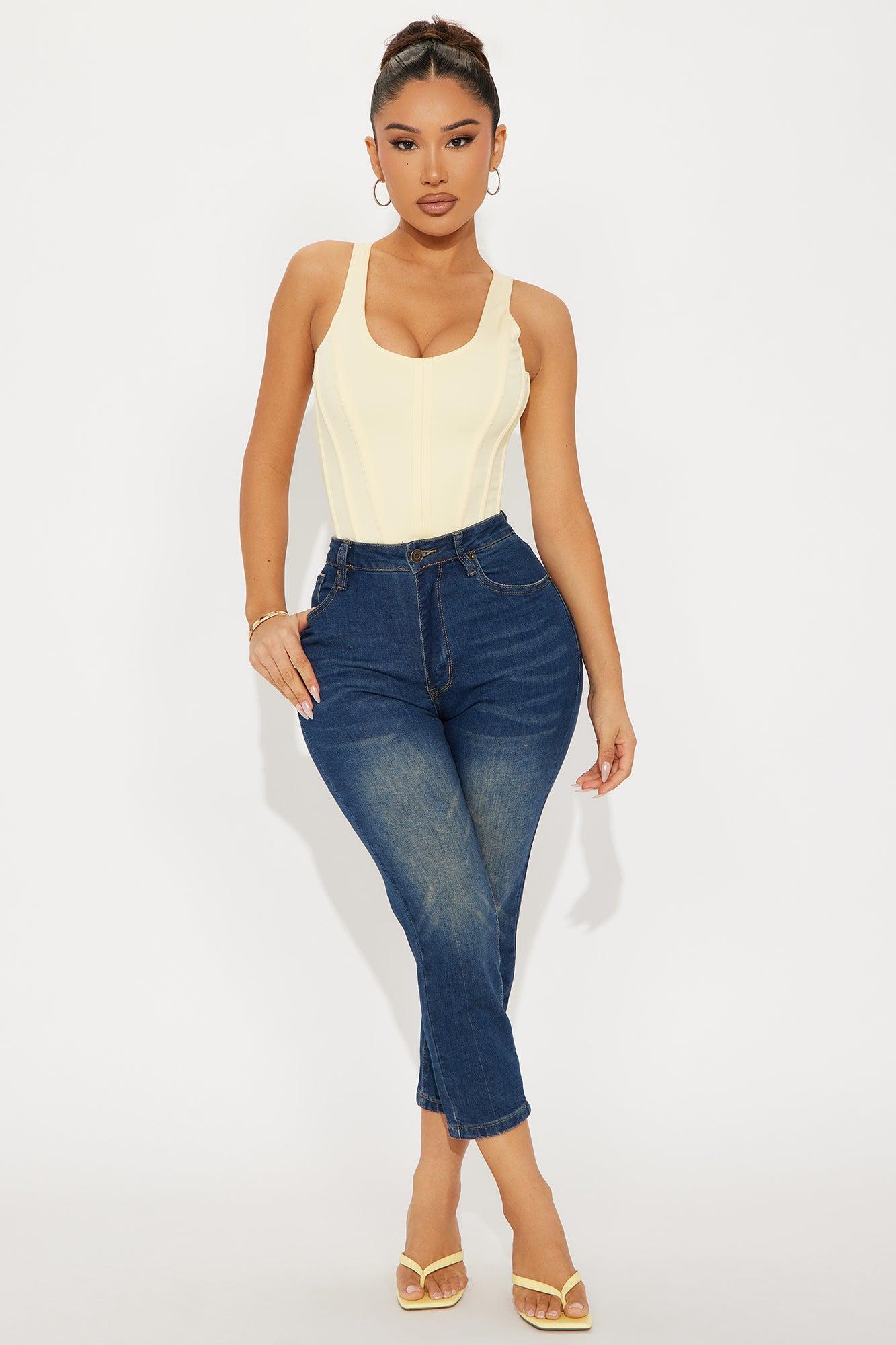 Runway Walk Corset Top - Butter Yellow Product Image