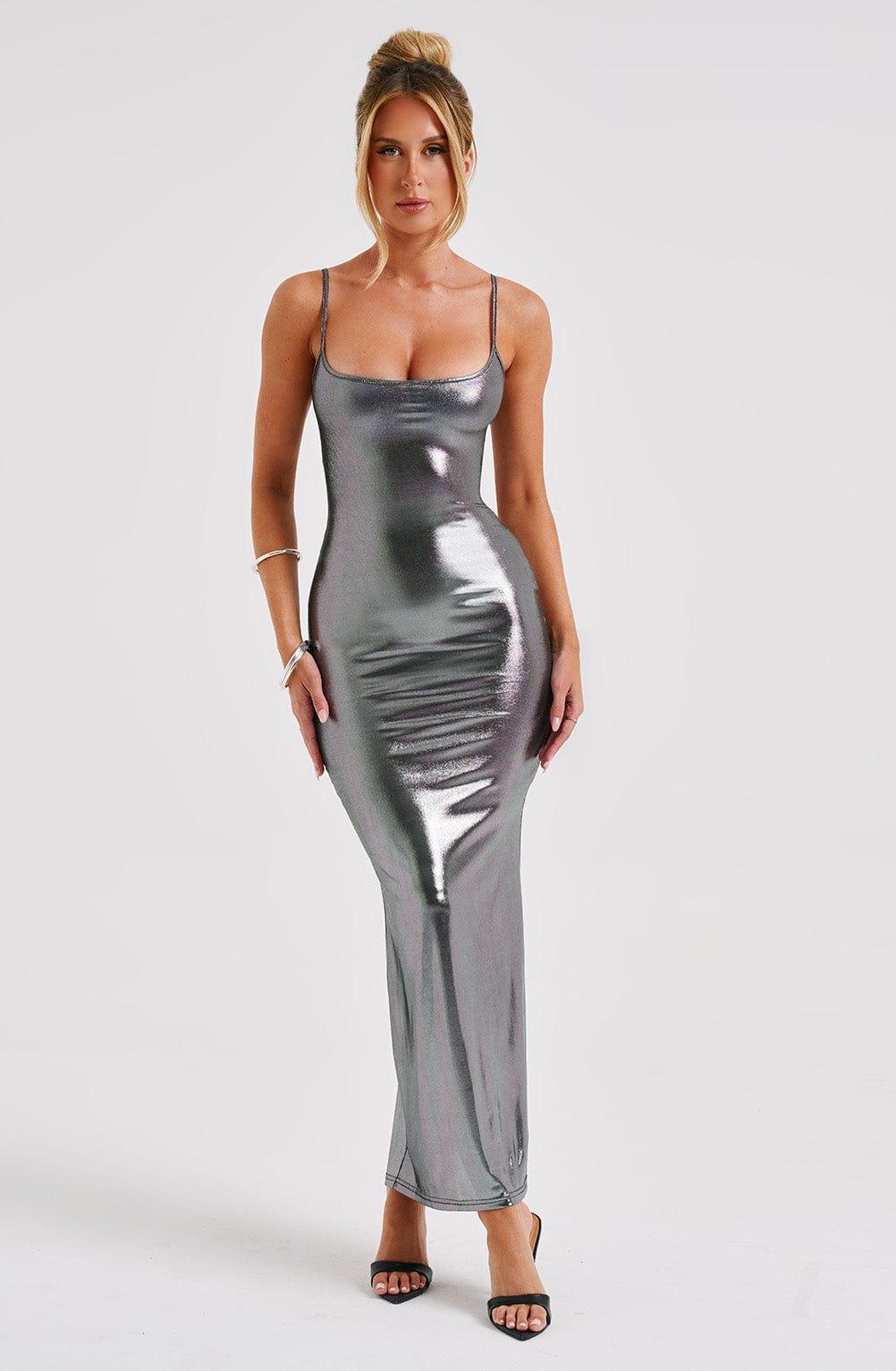 Kyranni Maxi Dress - Gunmetal Product Image
