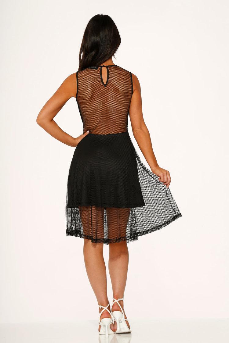 Black Fishnet Dress Product Image