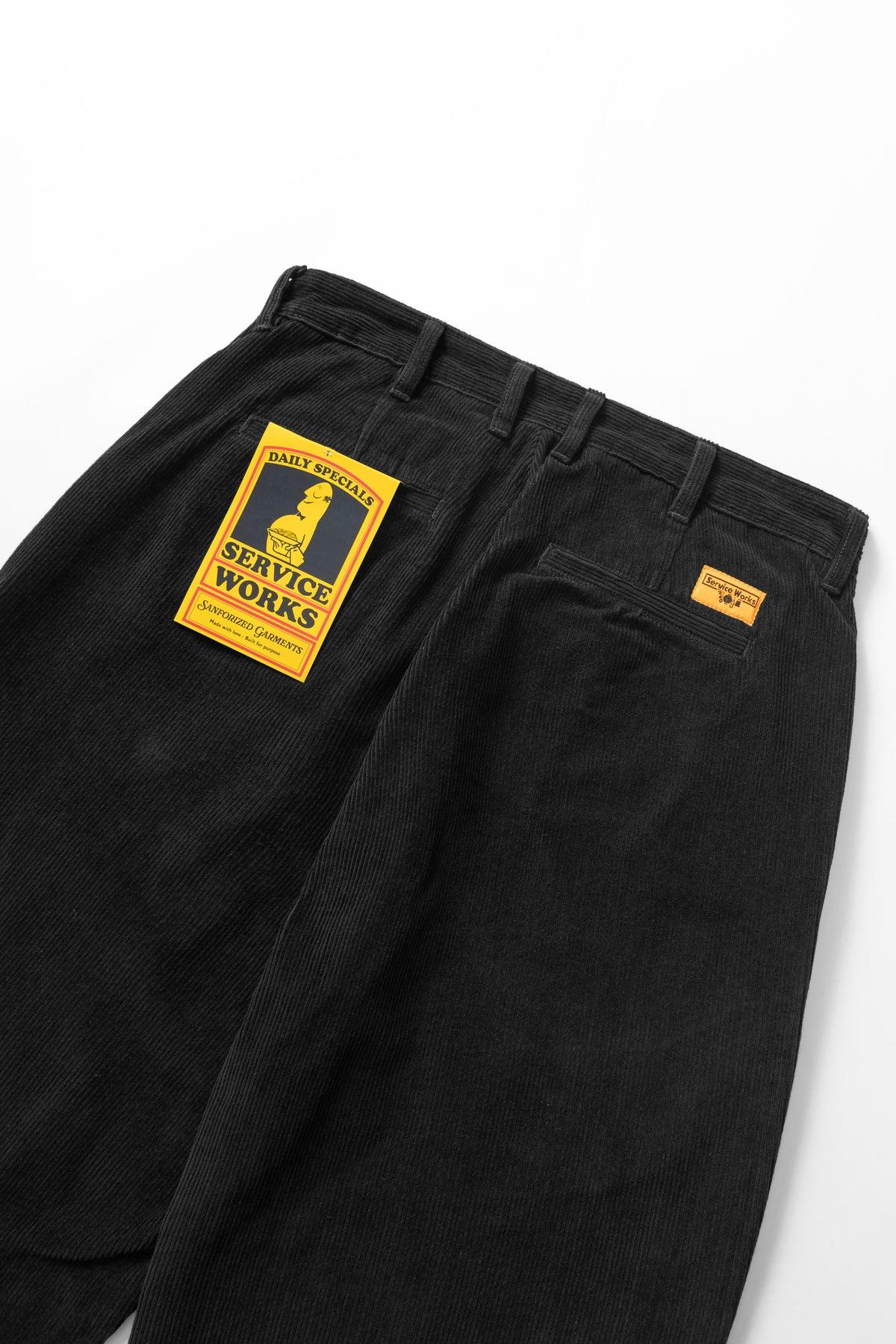 Service Works - Corduroy Part Timer Pant - Black Product Image