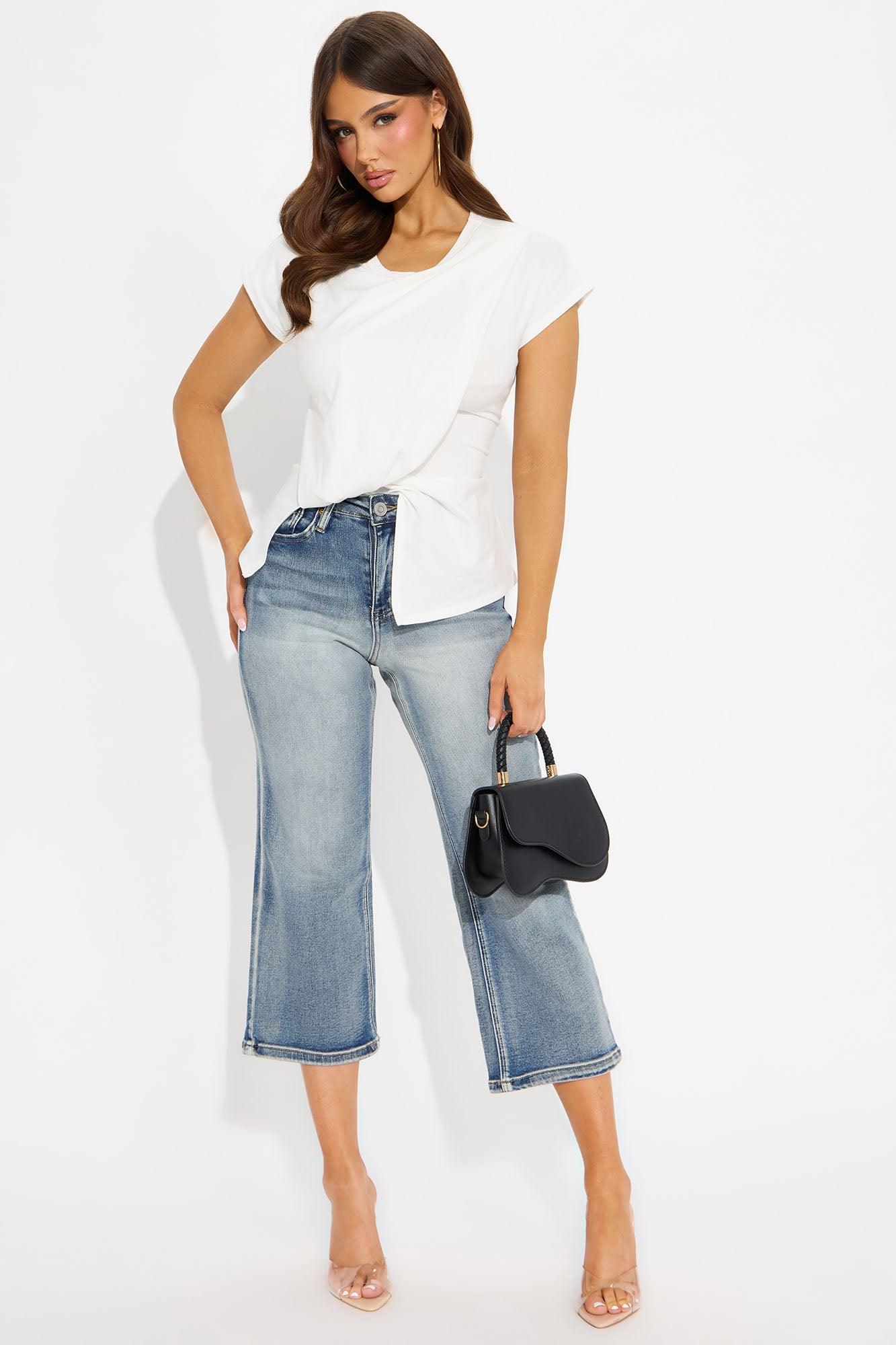 Honesty Short Sleeve Top - Off White Female Product Image