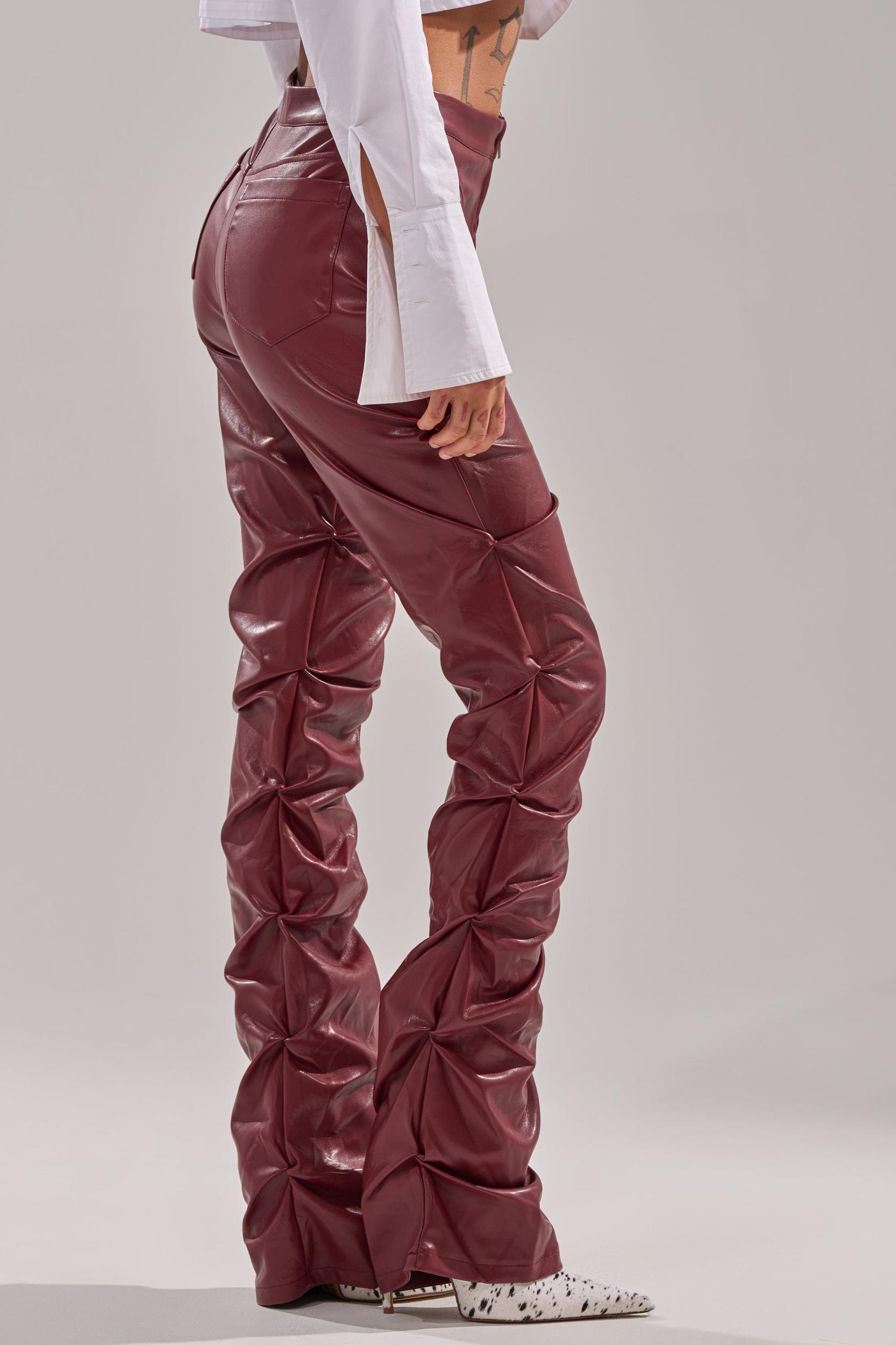 DOWN AND DIRTY FAUX LEATHER PANT Product Image