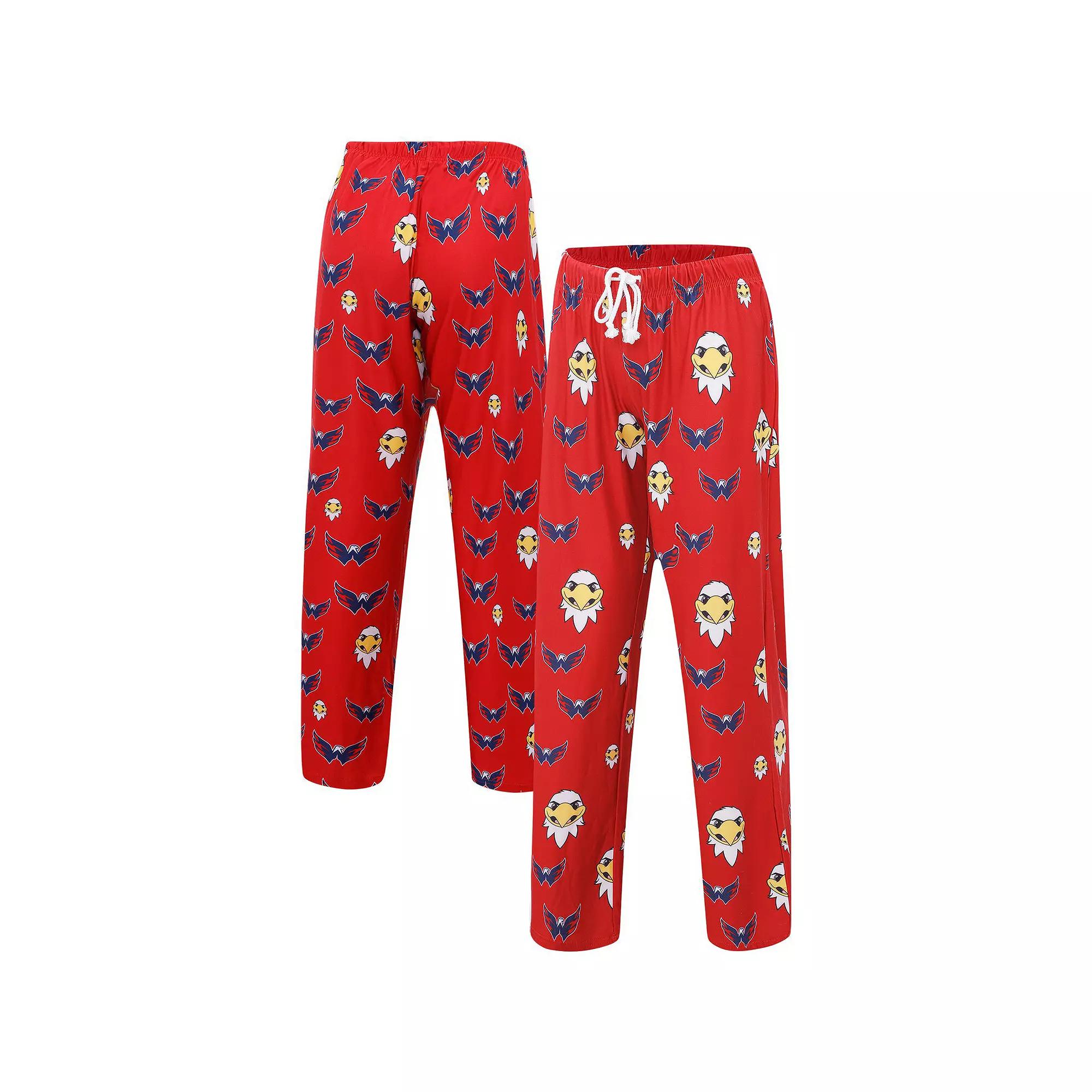Women's Concepts Sport Red Washington Capitals Gauge Allover Print Knit Sleep Pants,  Product Image