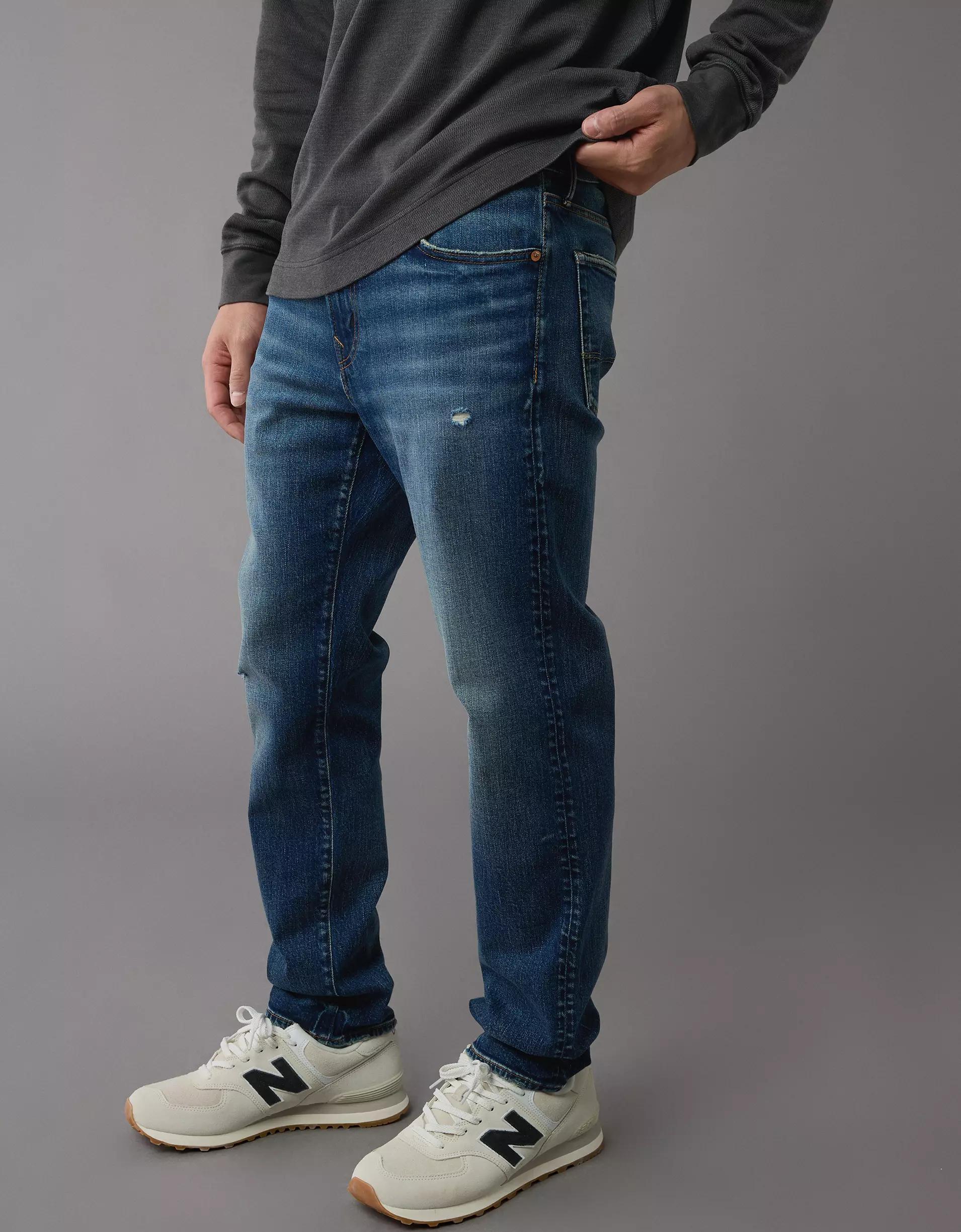 AE AirFlex+ Ripped Slim Straight Jean Product Image