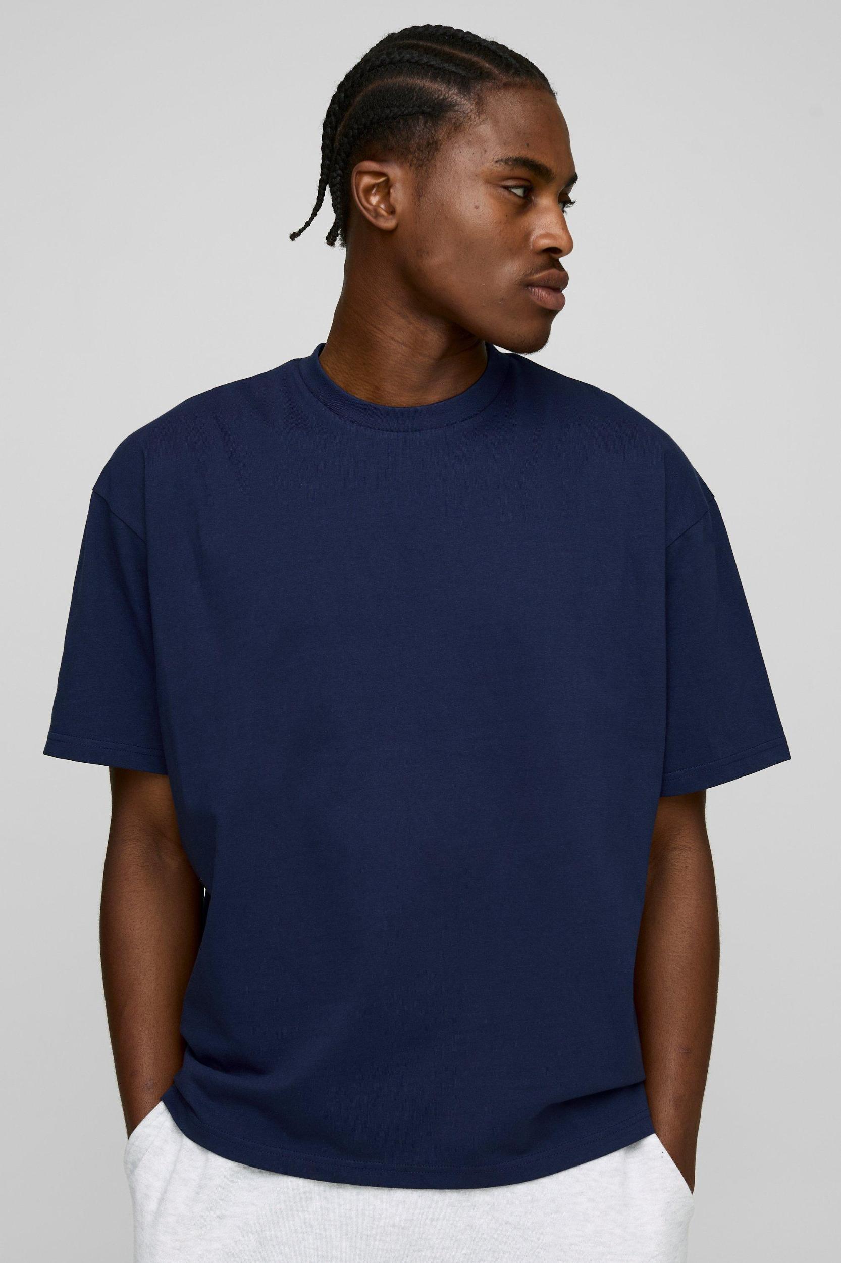 Oversized Basic Crew Neck T-shirt | boohooMAN USA Product Image