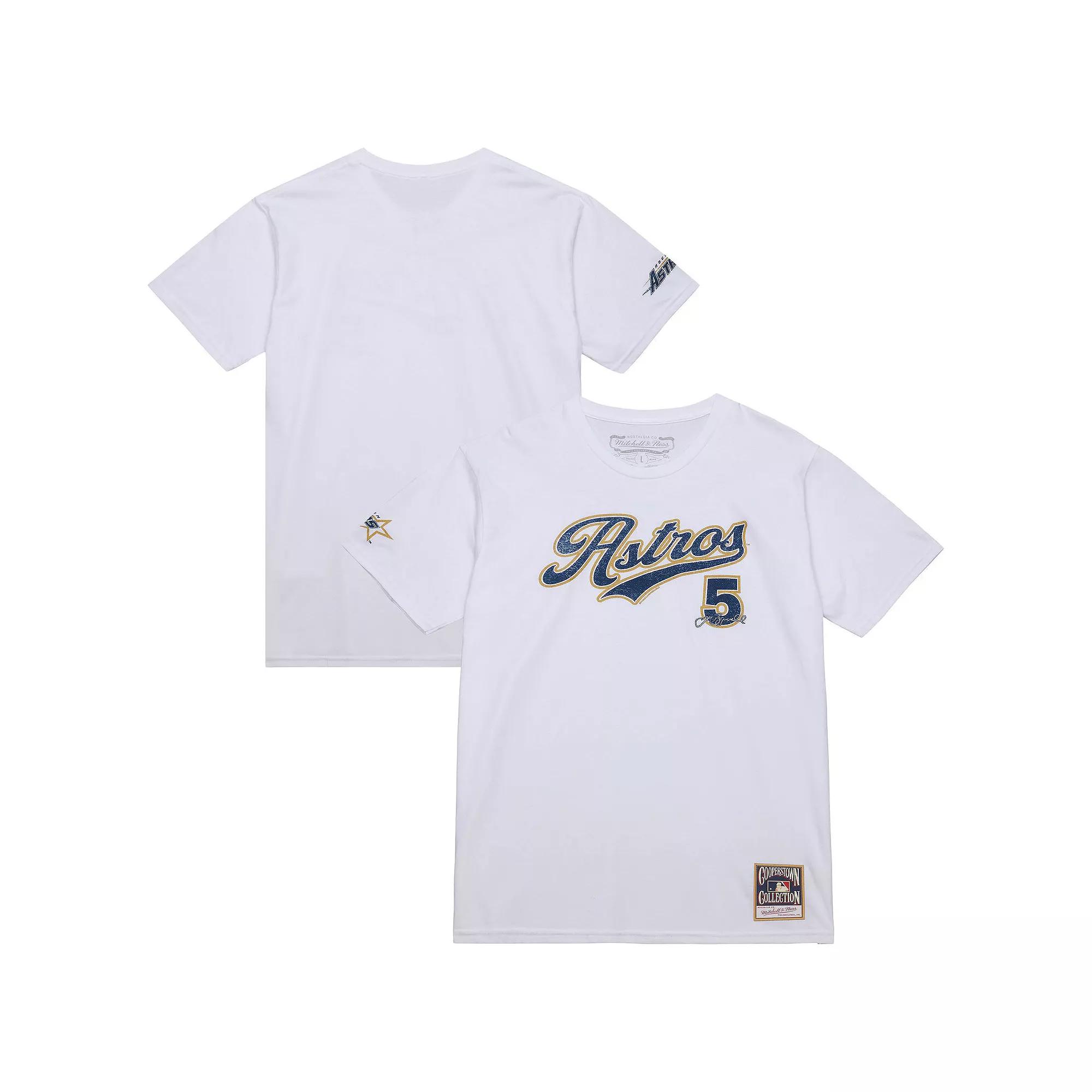Men's Mitchell & Ness Jeff Bagwell White Houston Astros Cooperstown Collection Player T-Shirt, Size: Large Product Image