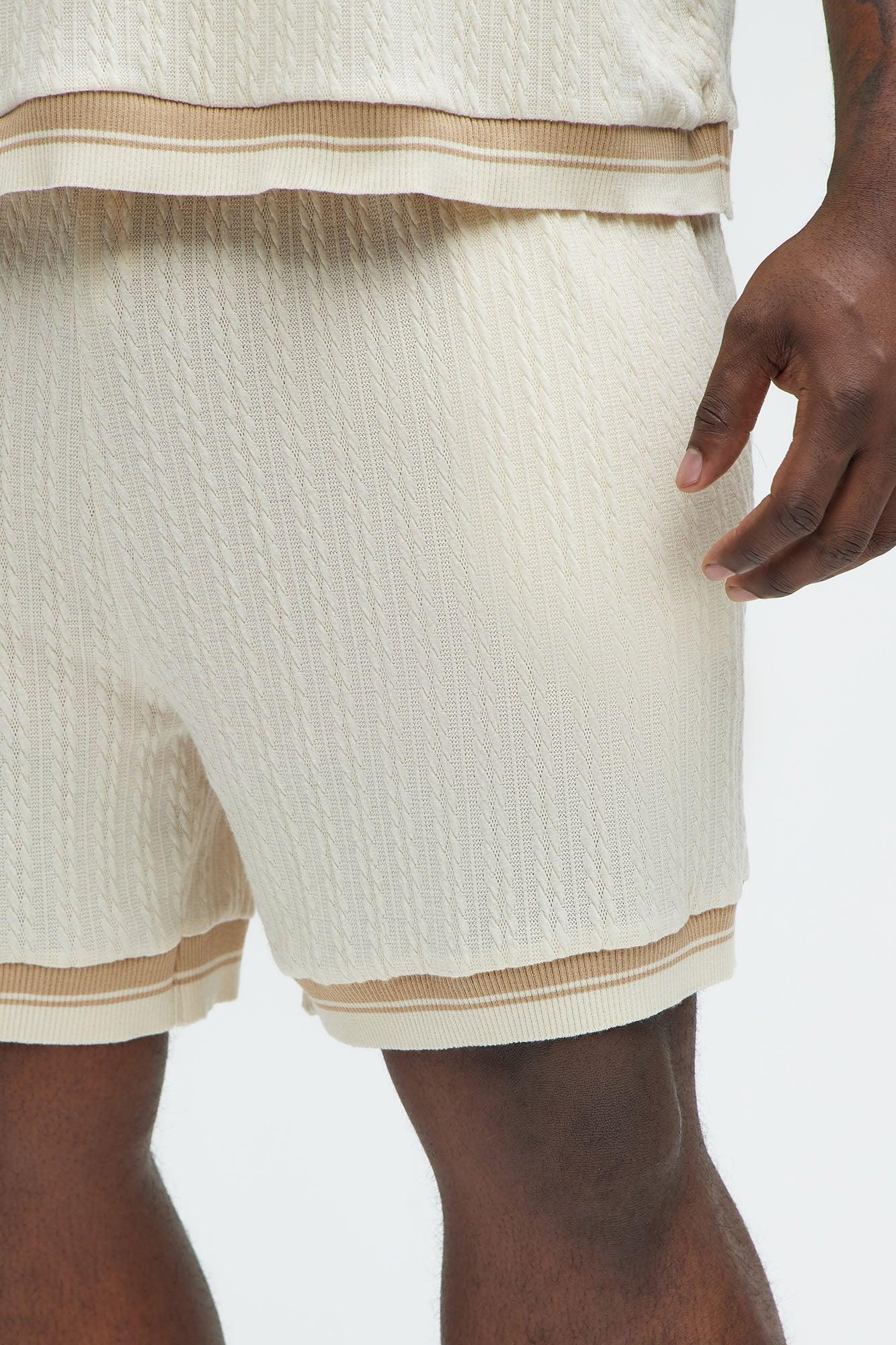 Fisher Knit Shorts - Off White Product Image