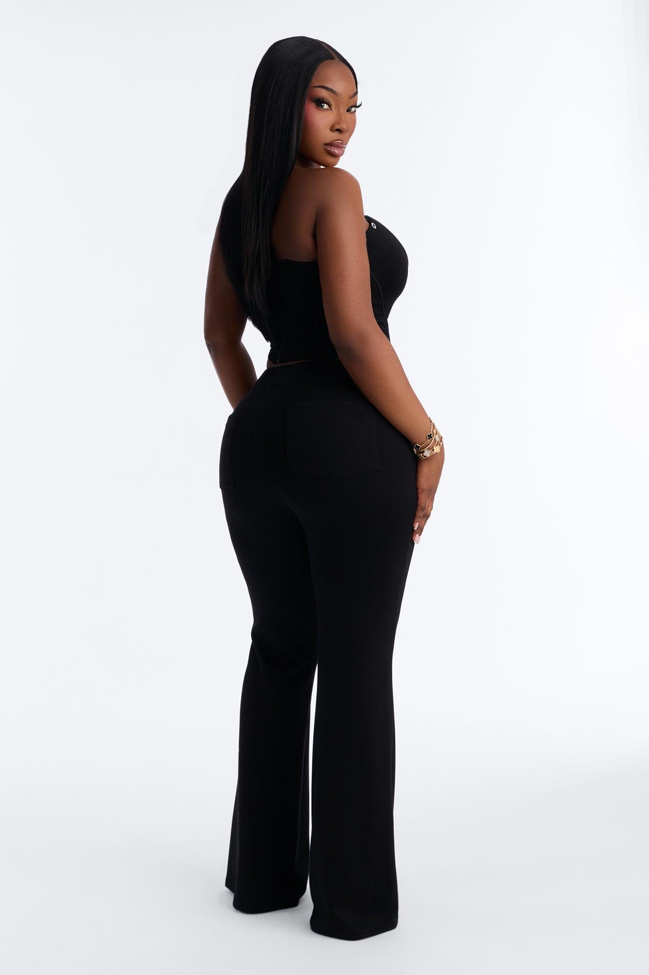 Nashville Nights Flared Pant Set - Black Female Product Image