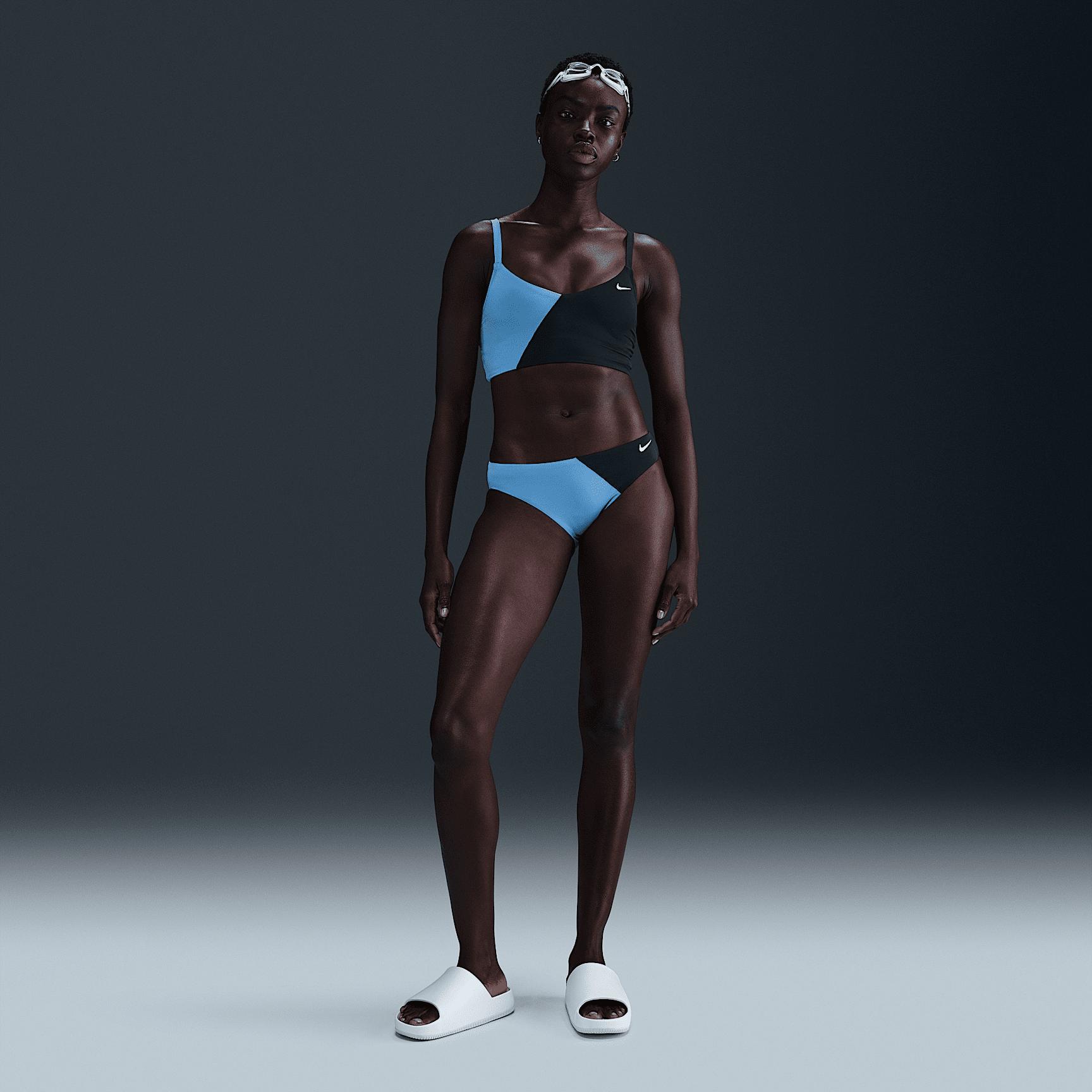 Nike Womens Swim V-Neck Midkini | NESSF297-440 Product Image