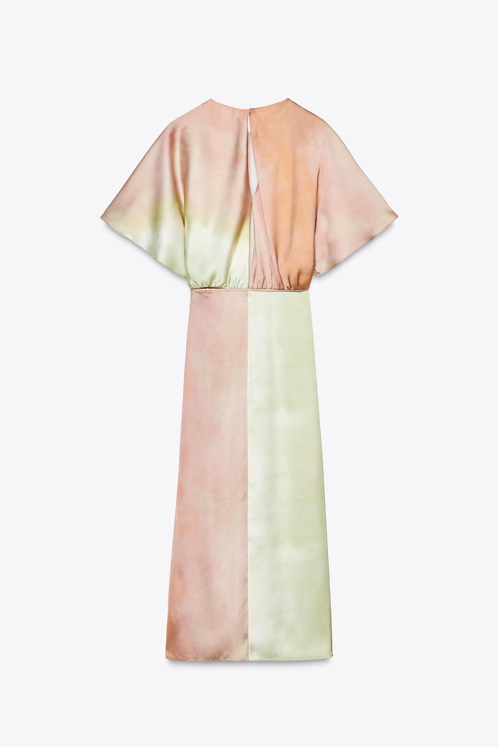 TIE DYE PRINT MIDI DRESS Product Image