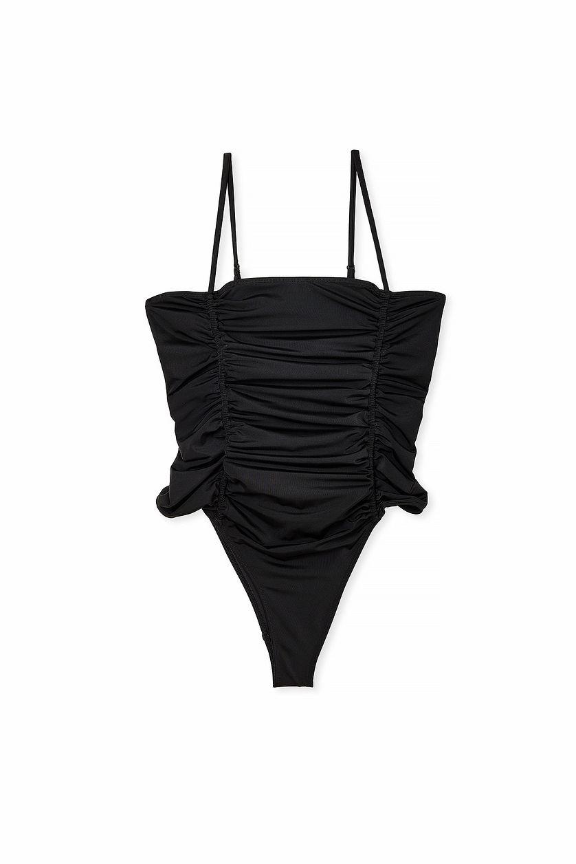 Rouched Swimsuit Black Product Image