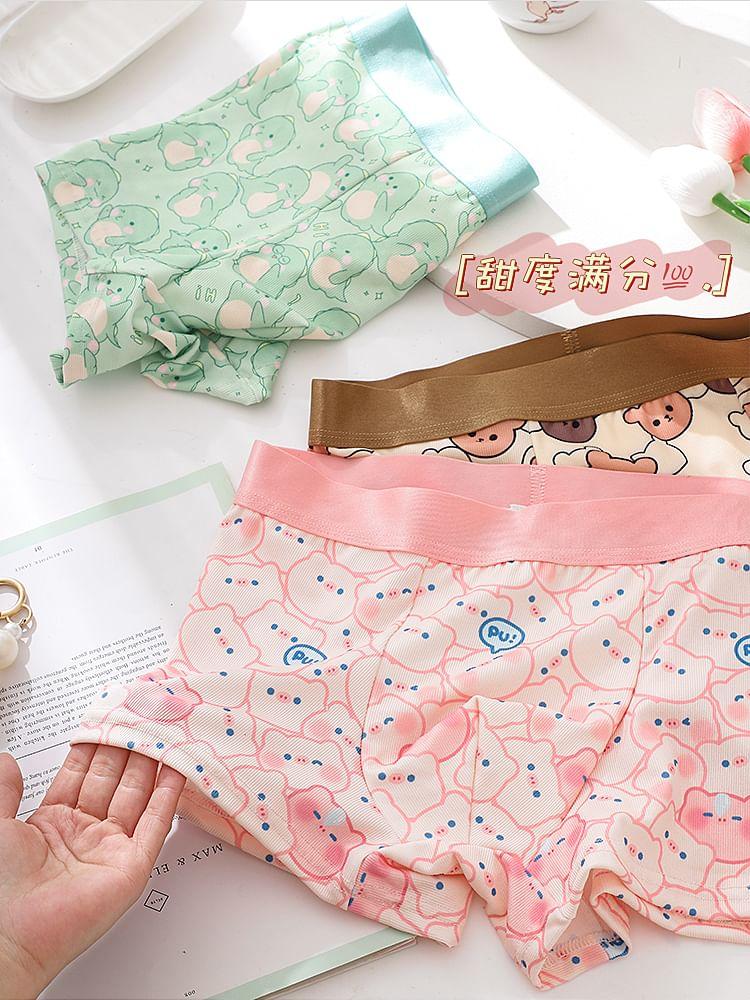 Cartoon Print Boxer Briefs / Set Product Image