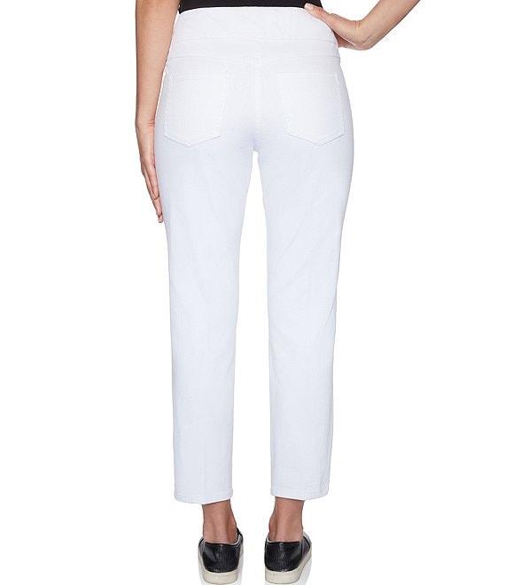 Ruby Rd. Extra Stretch Denim Straight Leg Ankle Pull-On Pants Product Image