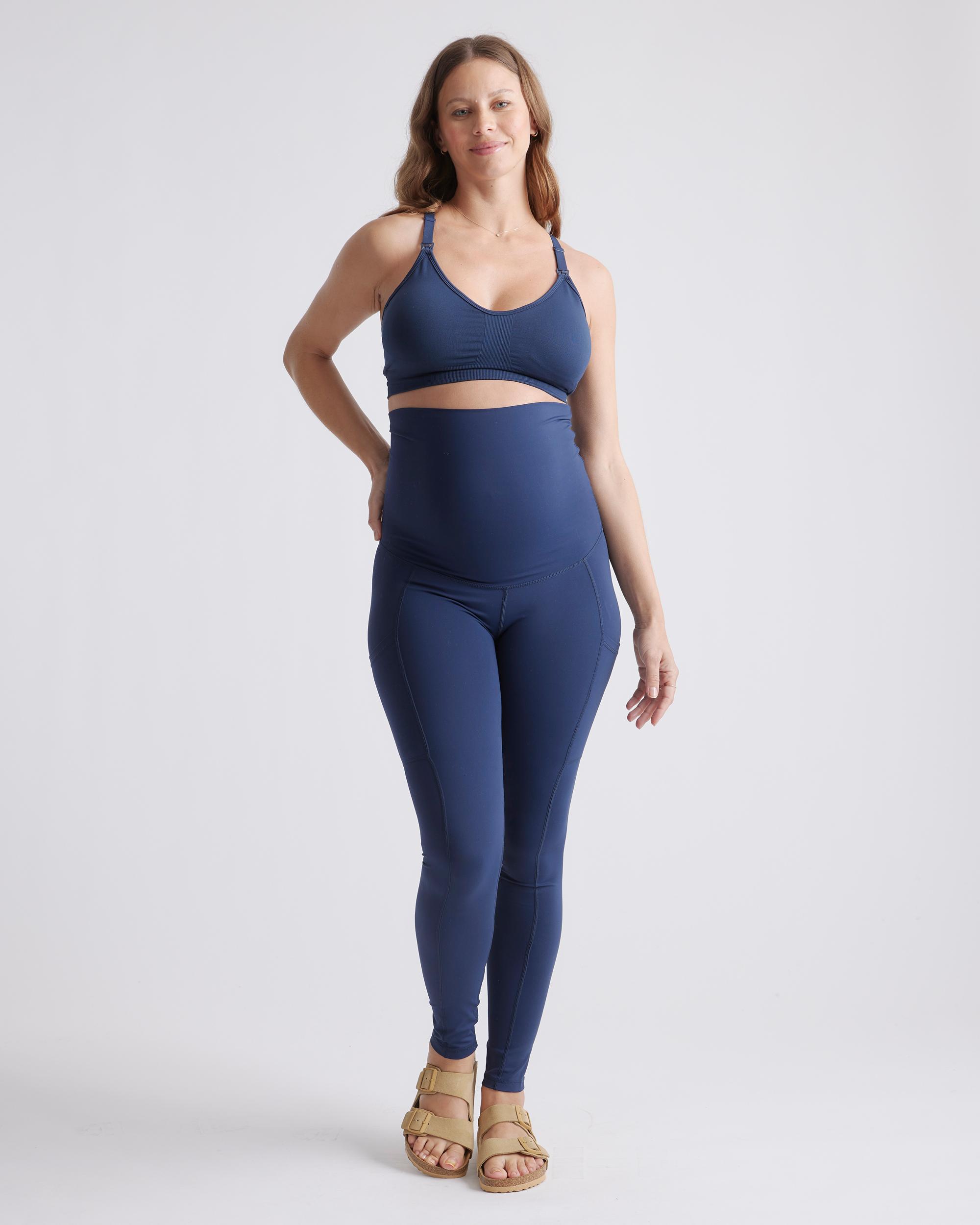 Quince | Women's Seamless Low Impact Maternity & Nursing Sports Bra Size XL, Nylon/Spandex Product Image