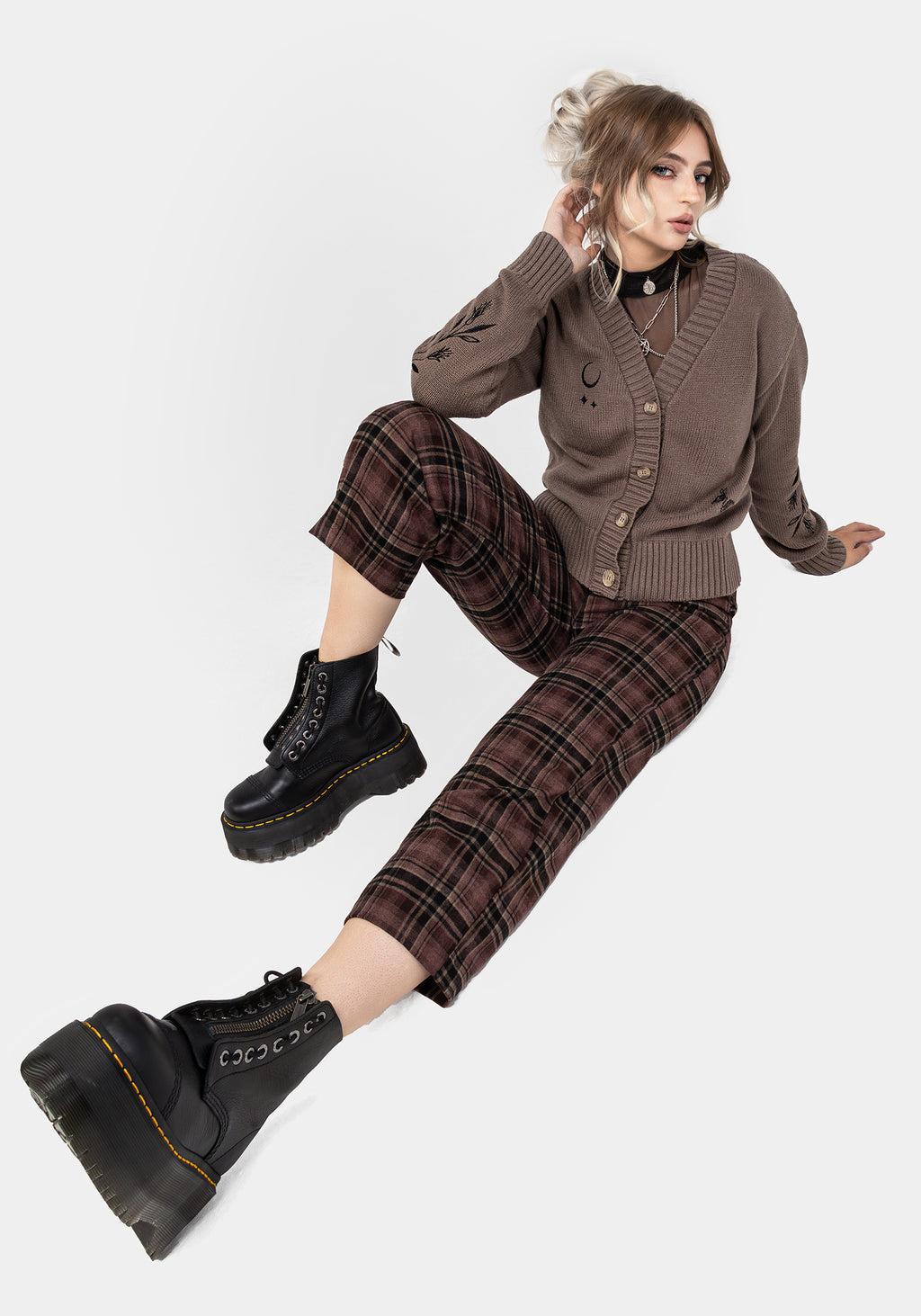 Hickory Check Straight Leg Trousers Product Image