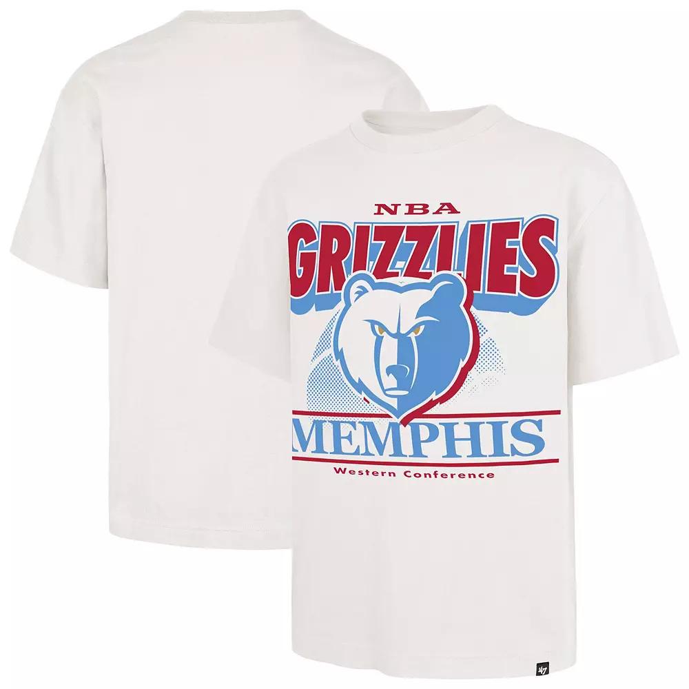 Men's '47 White Memphis Grizzlies City Edition Shifty Foundation T-Shirt,  Product Image