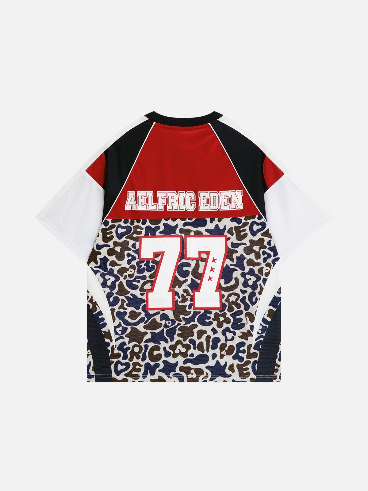 Aelfric Eden Camouflage Patchwork Mesh Tee Product Image