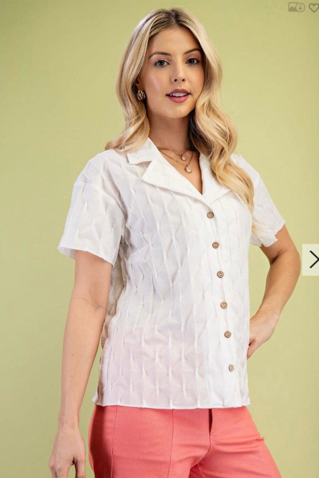 Top, Short Sleeve Textured Product Image