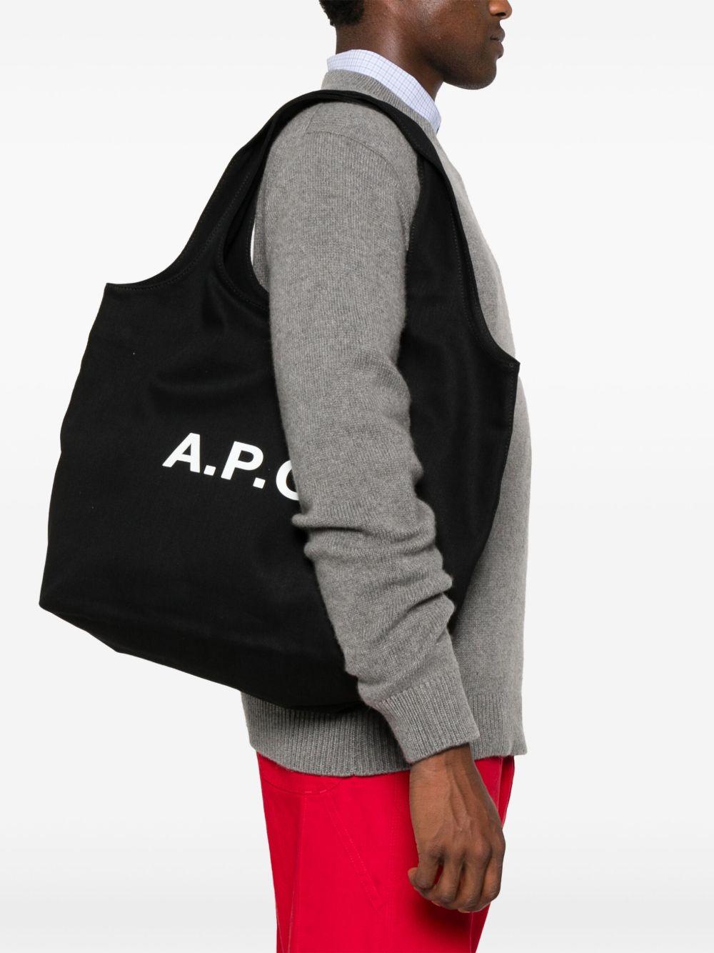 APC A.p.c. Black Canvas Ninon Shopping Bag Product Image