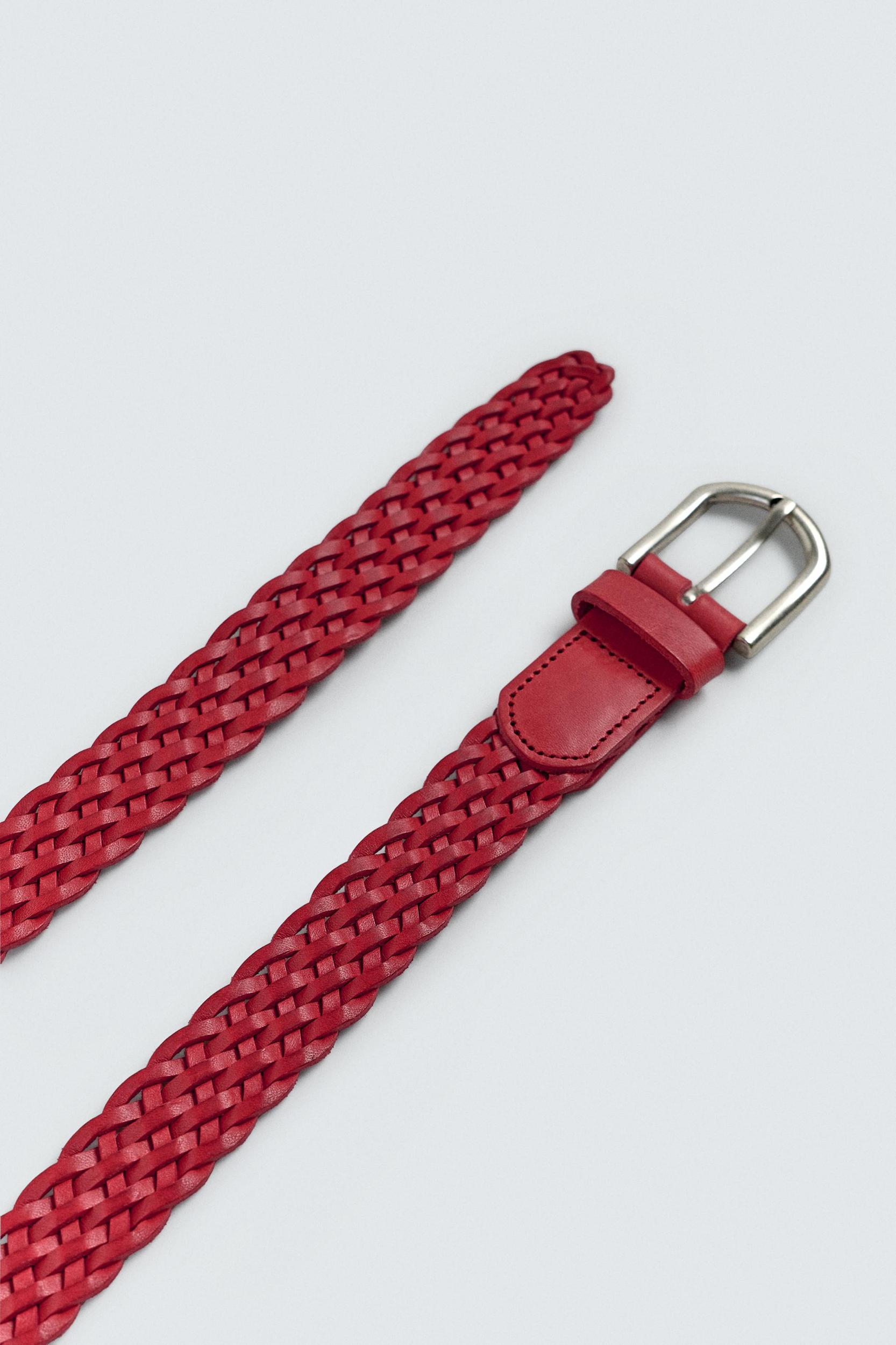 BRAIDED LEATHER BELT Product Image