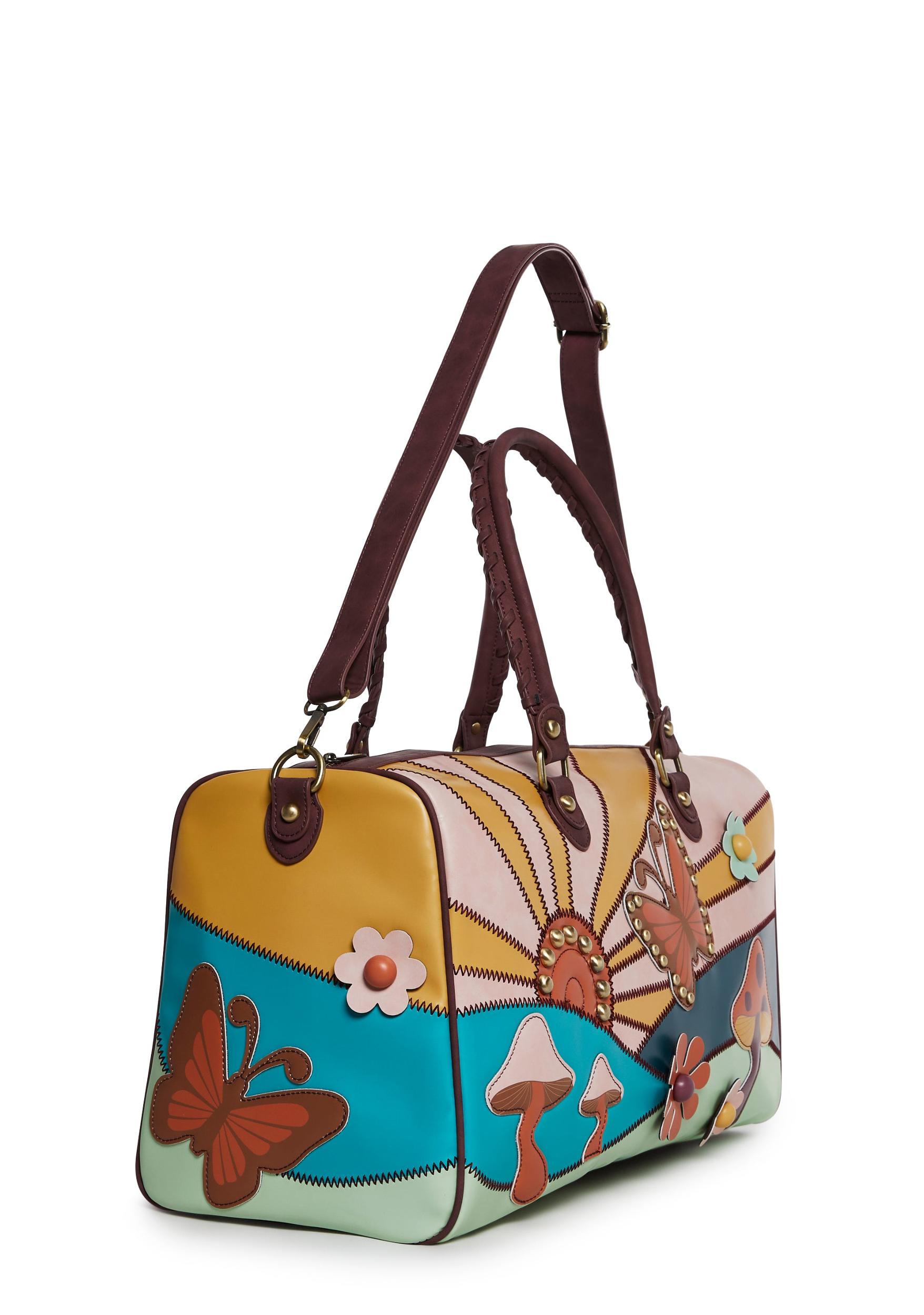 Current Mood Floral Mushroom Weekender Vegan Leather Bag Product Image