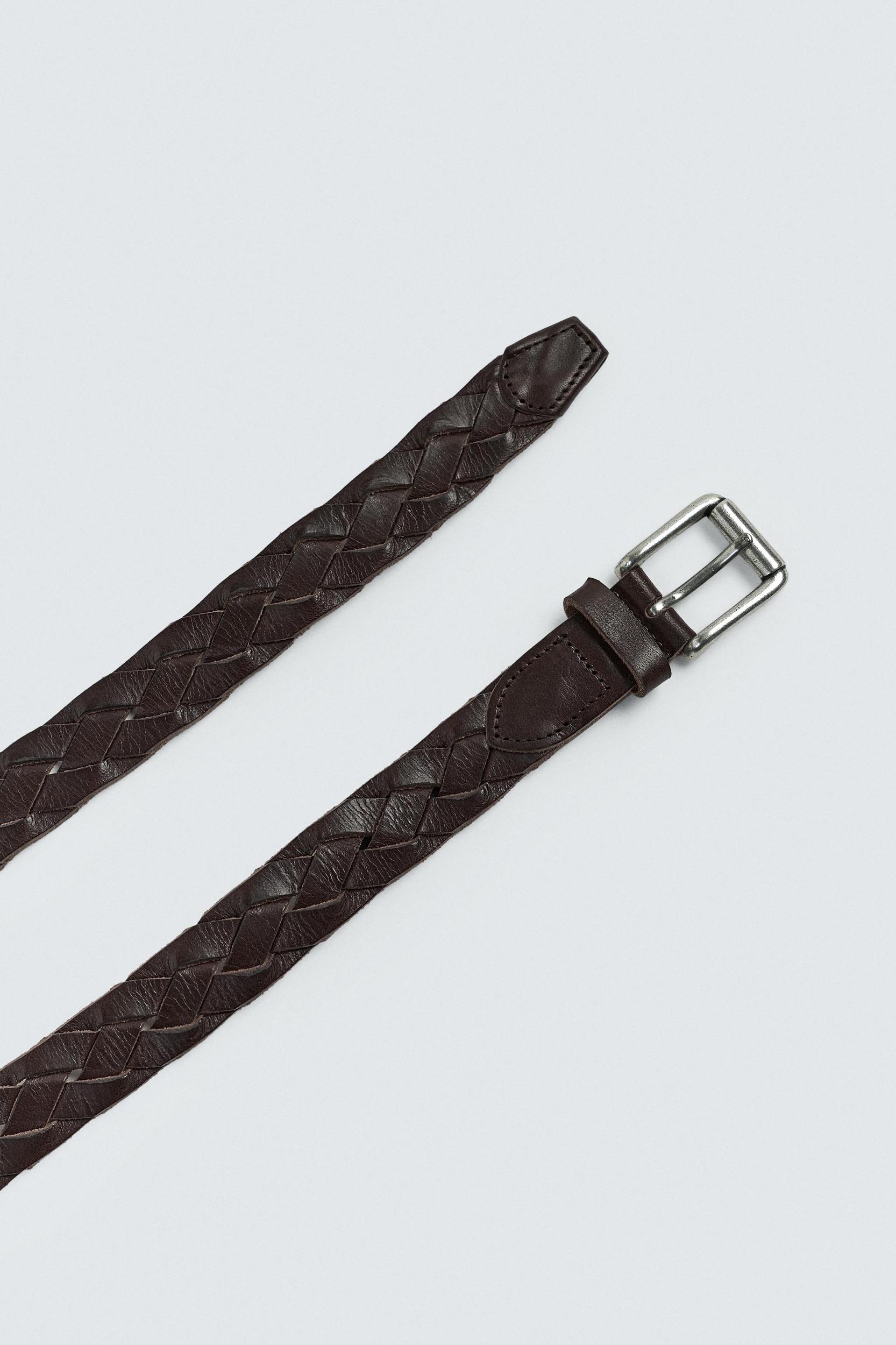 BRAIDED LEATHER BELT Product Image