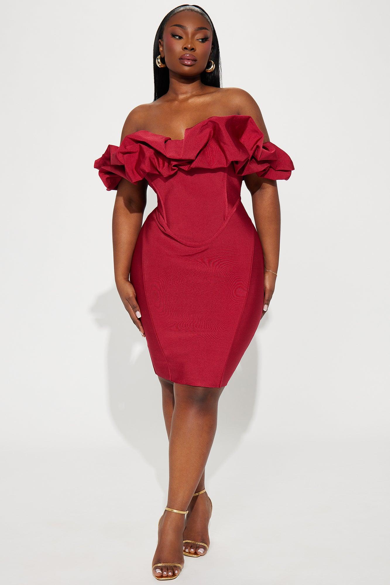 Belinda Bandage Mini Dress - Red Product Image