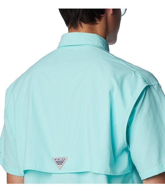 Columbia PFG Bahama II Relaxed Fit Solid Short Sleeve Woven Shirt Product Image