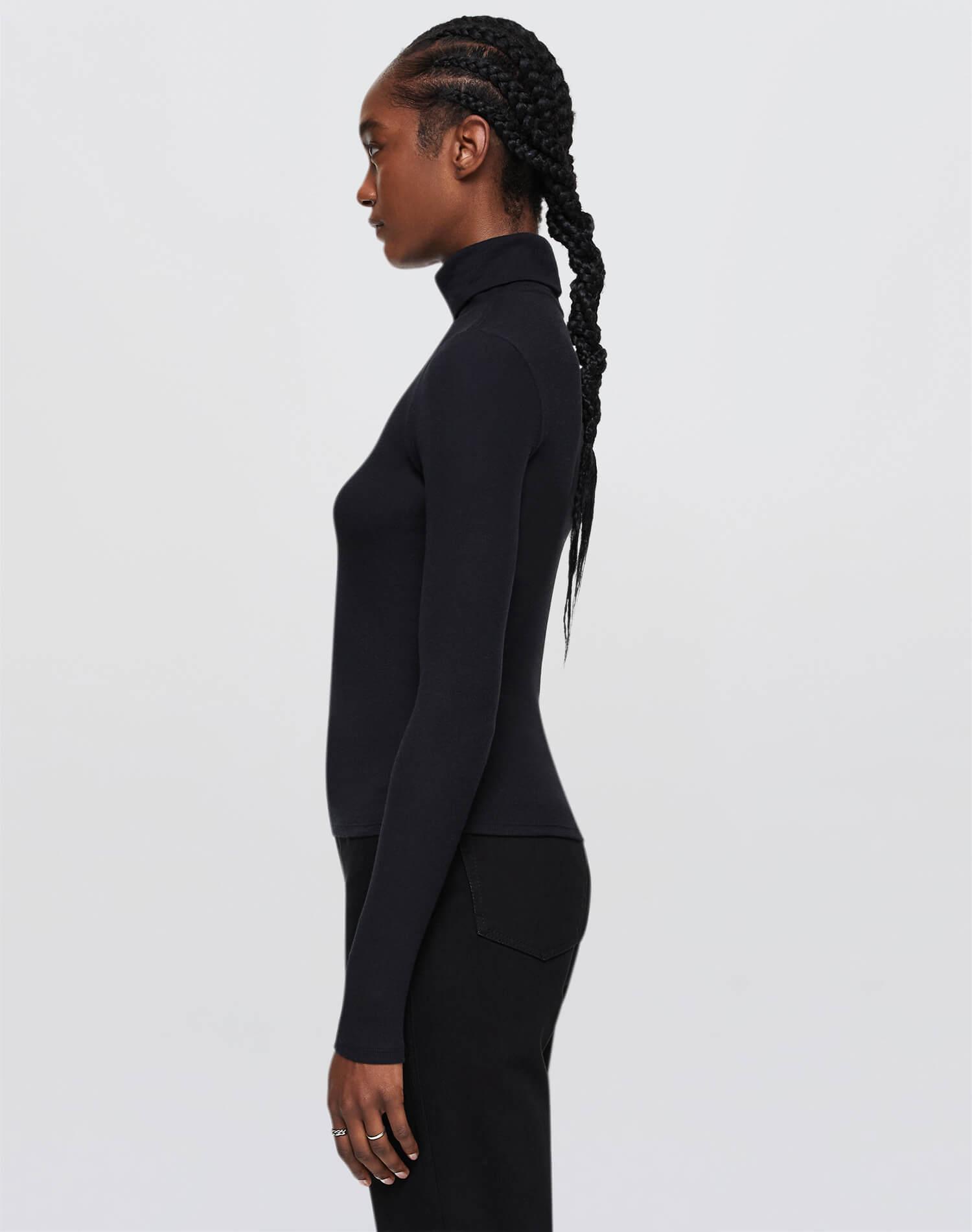 Ribbed Turtleneck - Black Female Product Image