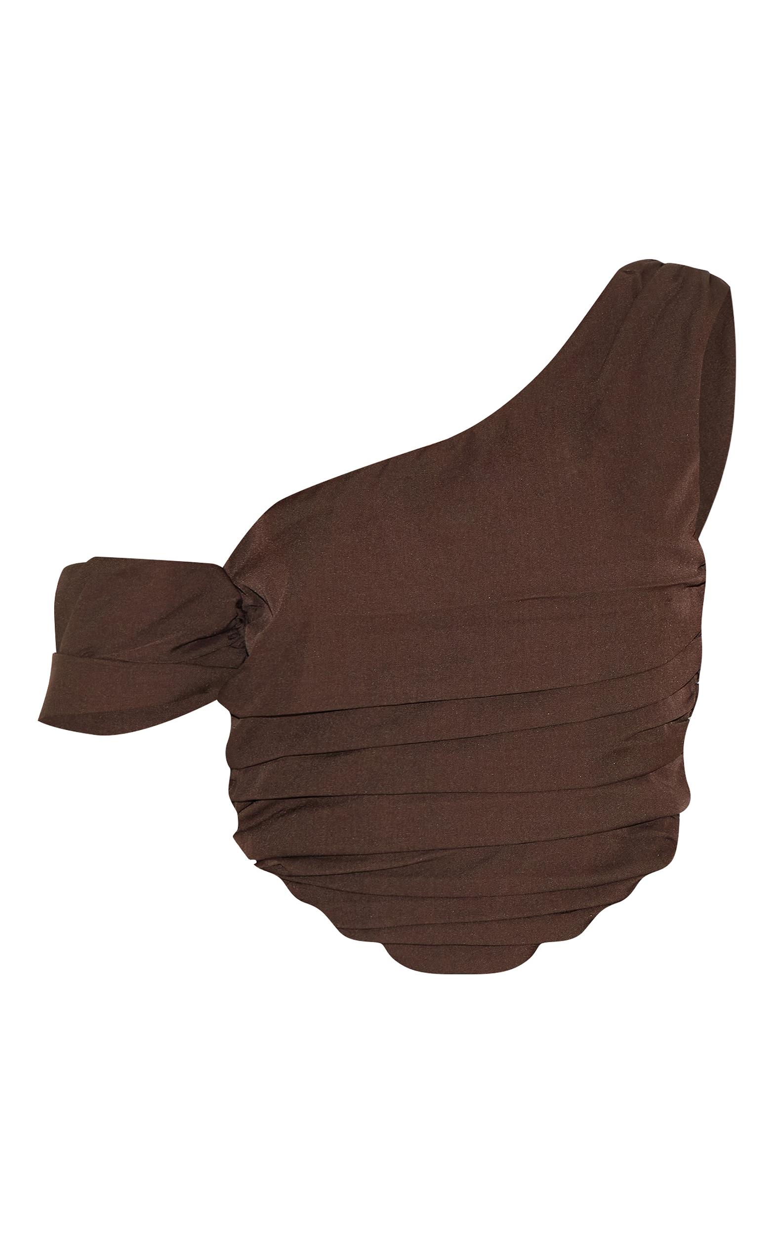 Chocolate Woven Drape Corset Product Image
