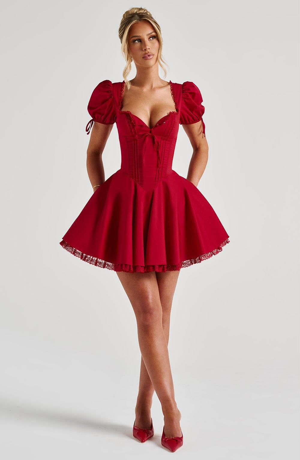 Annie Mini Dress - Red Product Image