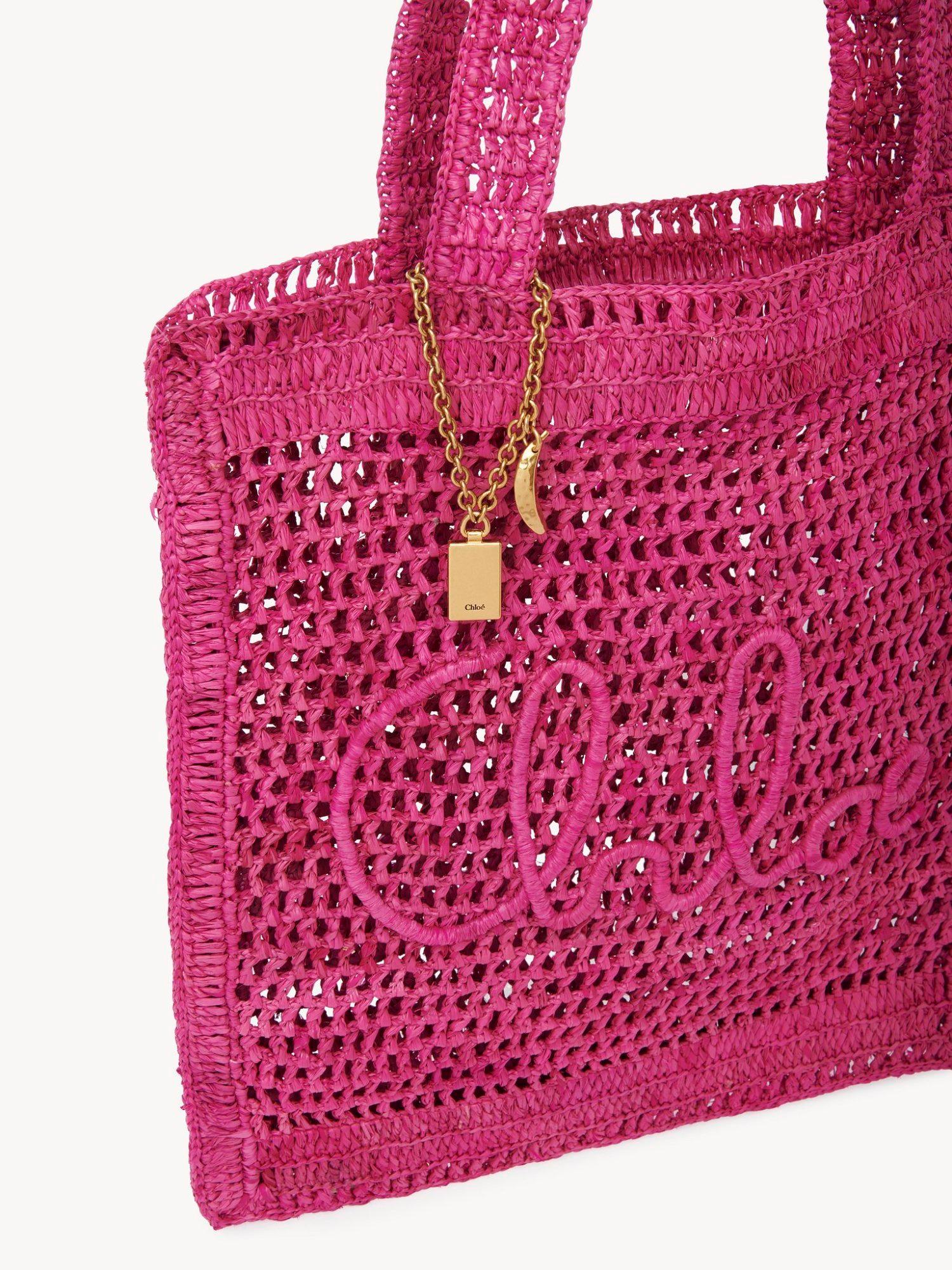 Summer Banana tote bag in raffia Product Image