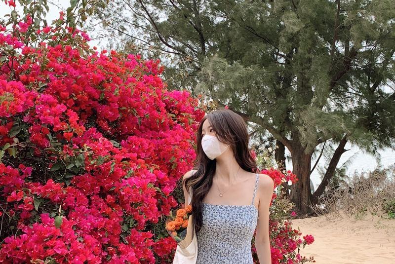 Spaghetti Strap Floral Maxi Sundress Product Image