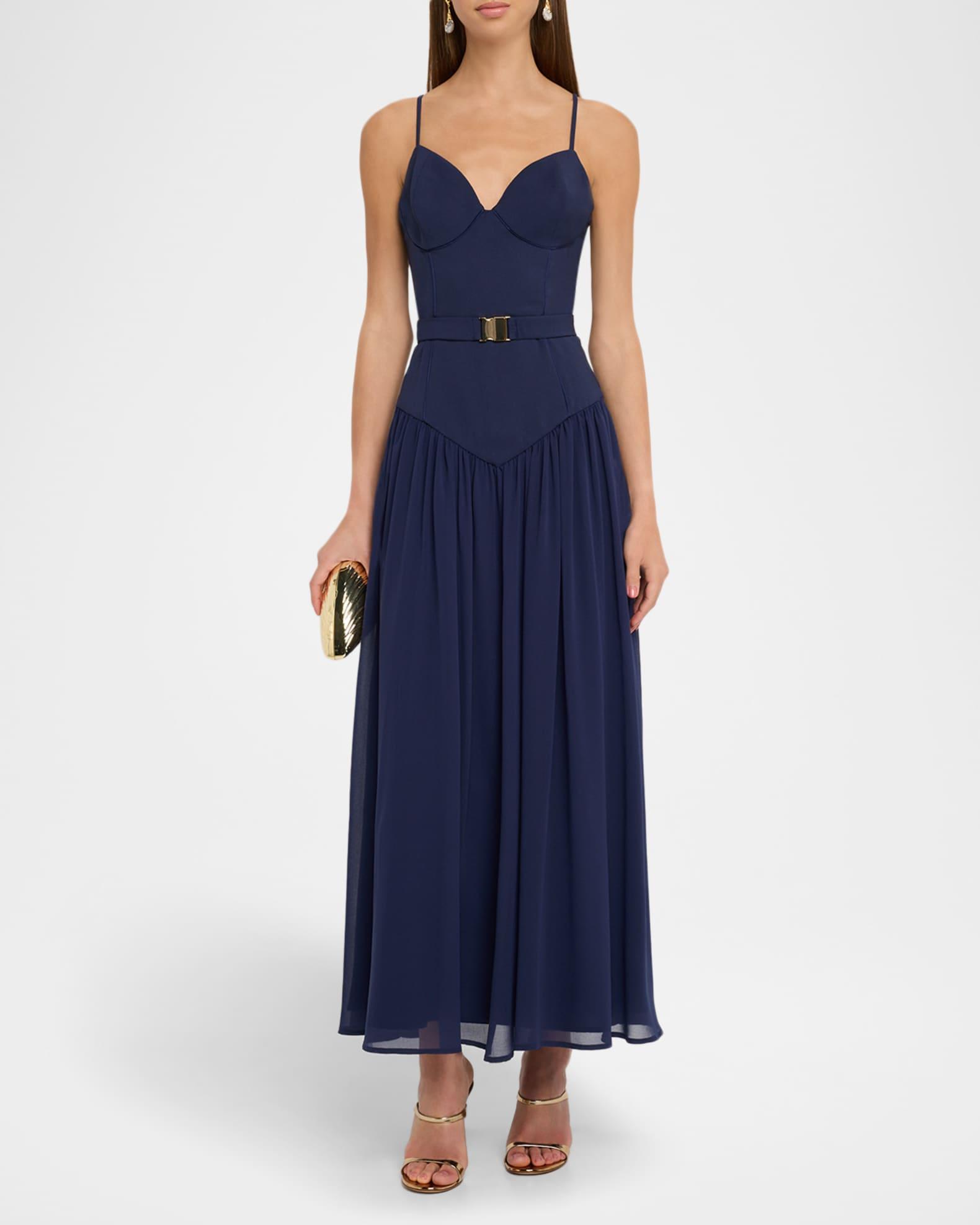 Ruby Sweetheart Drop-Waist Maxi Dress Product Image